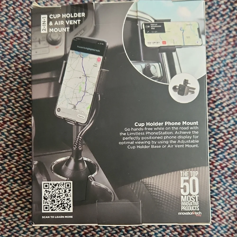 Black PhoneStation 2-in-1 Mount
